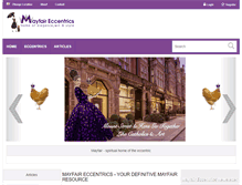 Tablet Screenshot of mayfaireccentrics.com